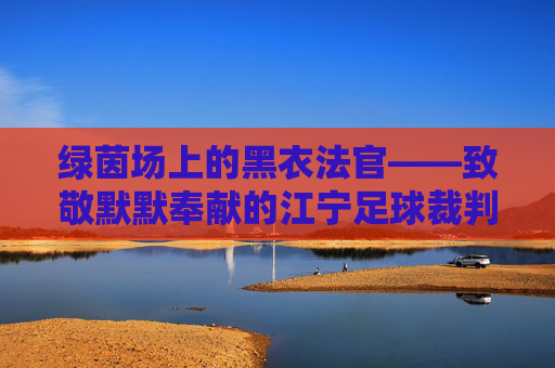 绿茵场上的黑衣法官——致敬默默奉献的江宁足球裁判员