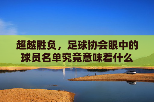 超越胜负,足球协会眼中的球员名单究竟意味着什么