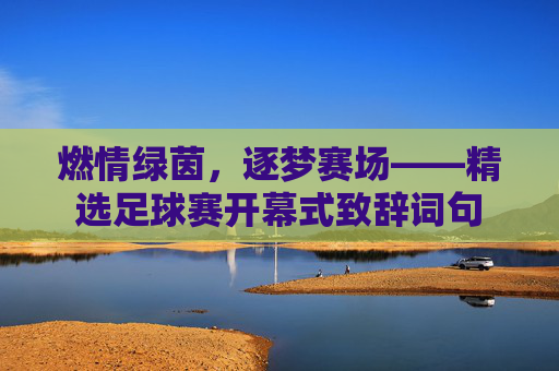 燃情绿茵,逐梦赛场——精选足球赛开幕式致辞词句