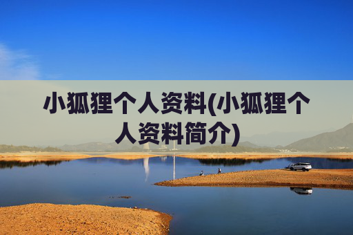小狐狸个人资料(小狐狸个人资料简介)