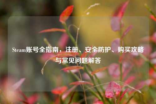 Steam账号全指南，注册、安全防护、购买攻略与常见问题解答