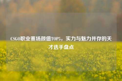 CSGO职业赛场颜值TOP5，实力与魅力并存的天才选手盘点