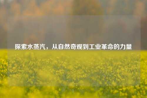 探索水蒸汽，从自然奇观到工业革命的力量