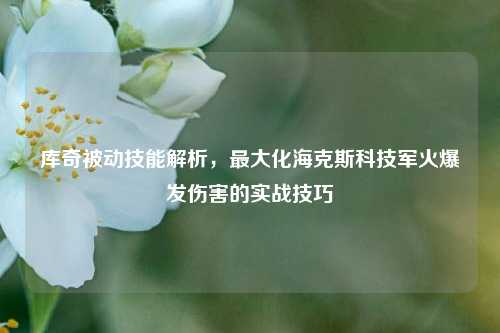 库奇被动技能解析，最大化海克斯科技军火爆发伤害的实战技巧