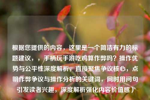 根据您提供的内容,这里是一个简洁有力的标题建议,,手柄玩手游吃鸡算作弊吗?操作优势与公平性深度解析,直接聚焦争议核心,点明作弊争议与操作分析的关键词,同时用问句引发读者兴趣,深度解析强化内容价值感)
