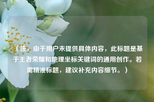 （注，由于用户未提供具体内容，此标题是基于王者荣耀和地理坐标关键词的通用创作。若需精准标题，建议补充内容细节。）