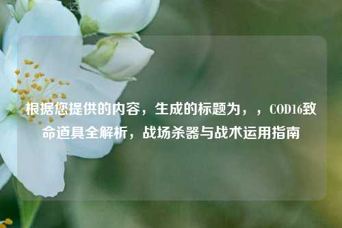 根据您提供的内容，生成的标题为，，COD16致命道具全解析，战场杀器与战术运用指南