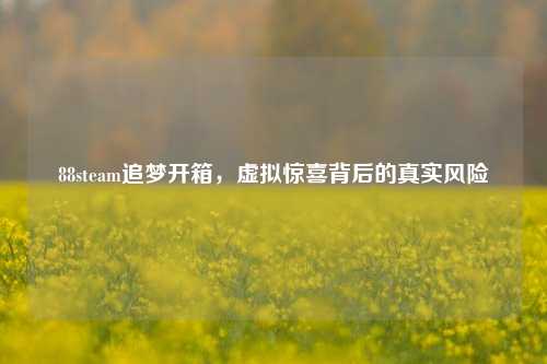 88steam追梦开箱,虚拟惊喜背后的真实风险