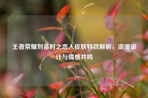 王者荣耀刘备时之恋人皮肤特效解析,浪漫设计与情感共鸣