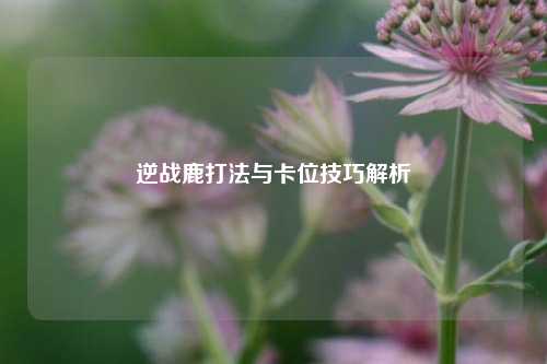 逆战鹿打法与卡位技巧解析