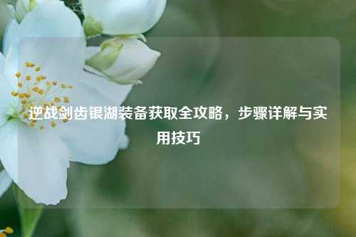 逆战剑齿银湖装备获取全攻略,步骤详解与实用技巧