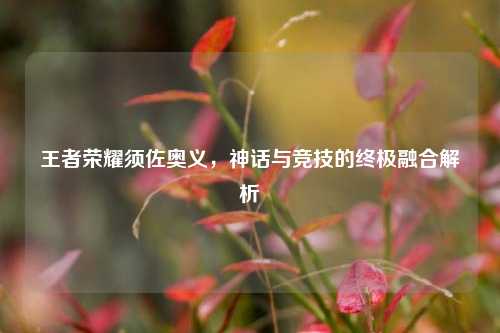王者荣耀须佐奥义，神话与竞技的终极融合解析