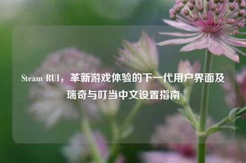 Steam RUI，革新游戏体验的下一代用户界面及瑞奇与叮当中文设置指南