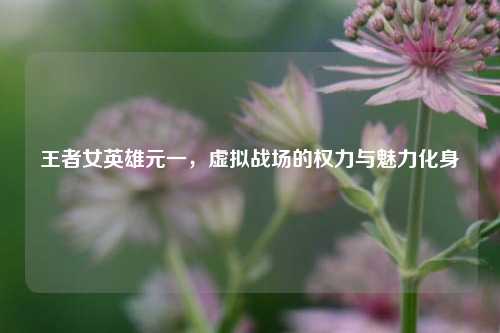 王者女英雄元一，虚拟战场的权力与魅力化身