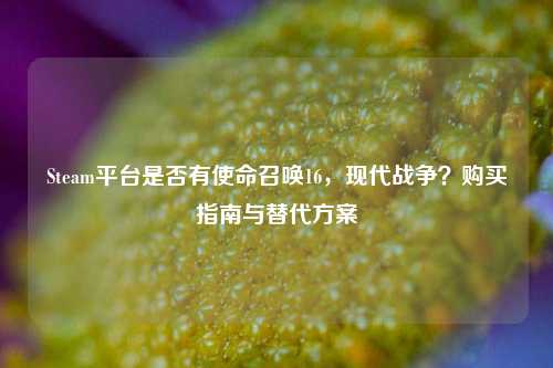 Steam平台是否有使命召唤16，现代战争？购买指南与替代方案