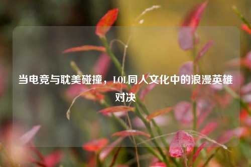 当电竞与耽美碰撞，LOL同人文化中的浪漫英雄对决