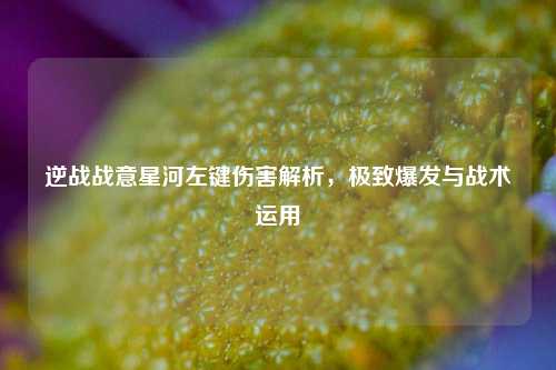 逆战战意星河左键伤害解析,极致爆发与战术运用