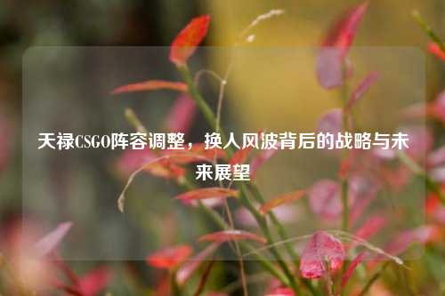 天禄CSGO阵容调整,换人风波背后的战略与未来展望