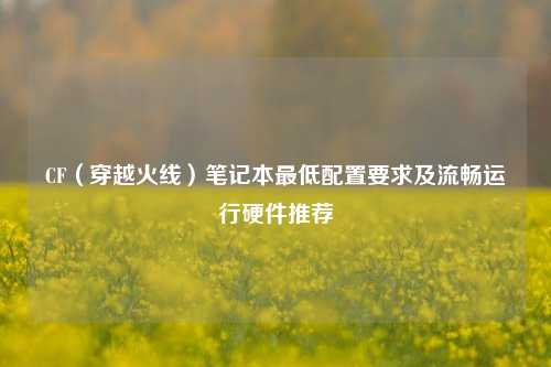 CF（穿越火线）笔记本最低配置要求及流畅运行硬件推荐
