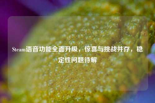 Steam语音功能全面升级,惊喜与挑战并存,稳定性问题待解