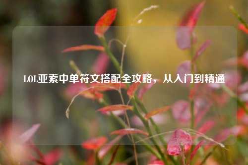 LOL亚索中单符文搭配全攻略,从入门到精通