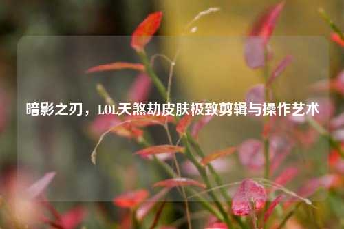 暗影之刃，LOL天煞劫皮肤极致剪辑与操作艺术