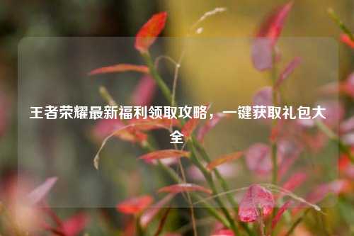 王者荣耀最新福利领取攻略,一键获取礼包大全