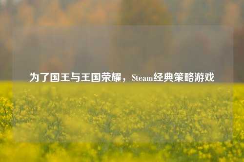 为了国王与王国荣耀，Steam经典策略游戏