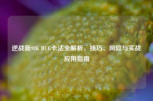 逆战新98K BUG卡法全解析,技巧、风险与实战应用指南