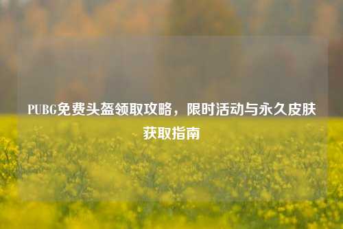 PUBG免费头盔领取攻略,限时活动与永久皮肤获取指南