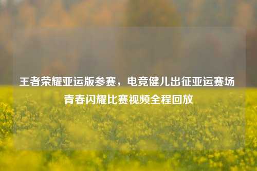 王者荣耀亚运版参赛，电竞健儿出征亚运赛场 青春闪耀比赛视频全程回放