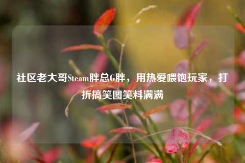 社区老大哥Steam胖总G胖,用热爱喂饱玩家,打折搞笑图笑料满满
