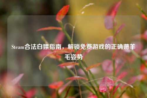 Steam合法白嫖指南，解锁免费游戏的正确薅羊毛姿势