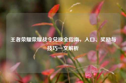 王者荣耀荣耀战令兑换全指南，入口、奖励与技巧一文解析
