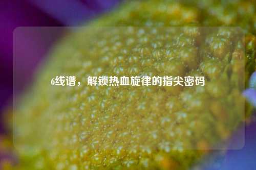 6线谱，解锁热血旋律的指尖密码