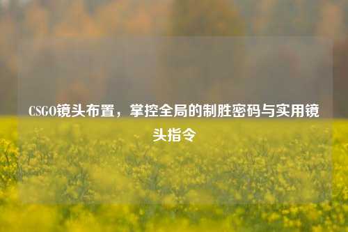 CSGO镜头布置,掌控全局的制胜密码与实用镜头指令