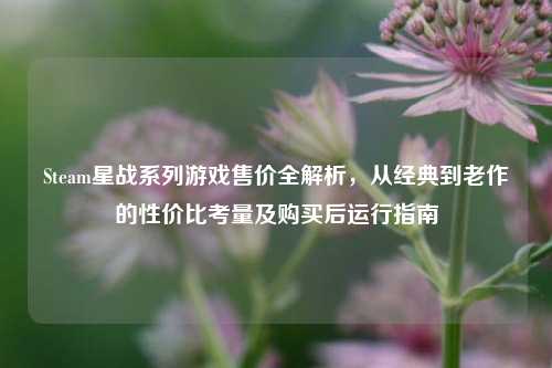 Steam星战系列游戏售价全解析,从经典到老作的性价比考量及购买后运行指南
